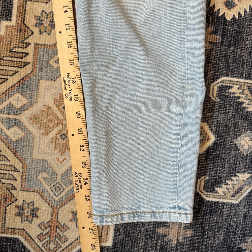ZARA Light Wash High-Waisted Straight Denim Jeans Women’s Size 6 - Picture 12 of 12